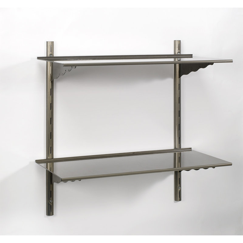 Tablette 2 pièces Chylynn, H 24 po x l 24 po x P 11 po, Argent