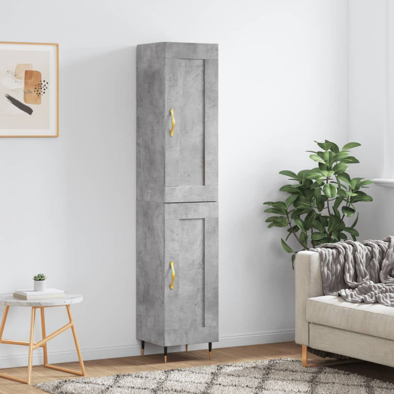 Monestime 34.5cm Sideboard, Concrete Grey
