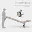Chaise longue d'extérieur en métal avec table Silken-786588919