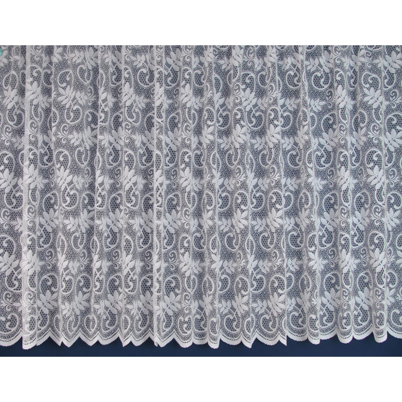 Amillianna Lace Semi Sheer NET WINDOW PANEL Single Panel, 200 W x 114 D cm