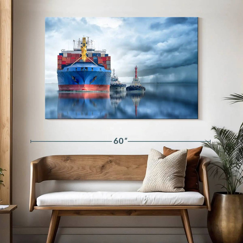 Mehar Container Cargo Ship, 34" H x 51" W