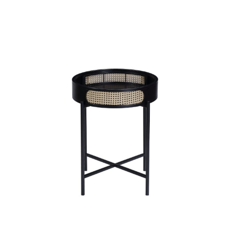 Colson Black Finish End Table