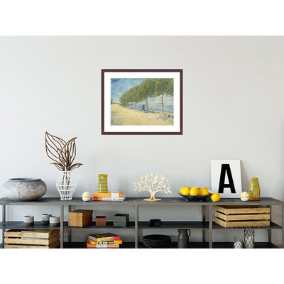 «By the seine» par Vincent van Gogh, impression giclée encadrée