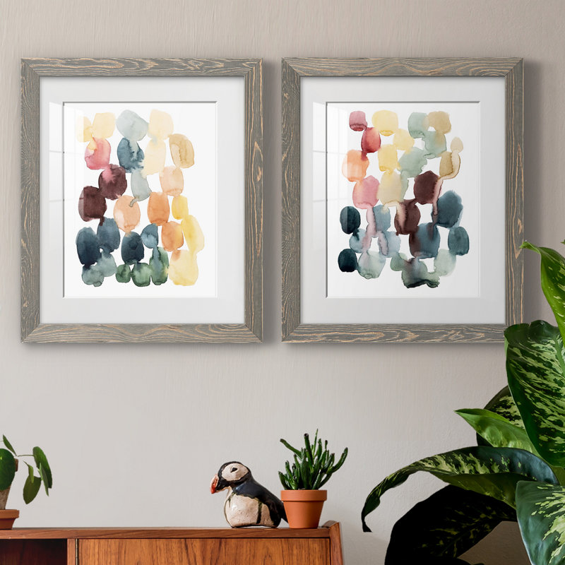 Desert Stones I - Reproduction d'art sur toile encadrée, Papier encadré blanc, H 20 po x l 17 po x P 1 po
