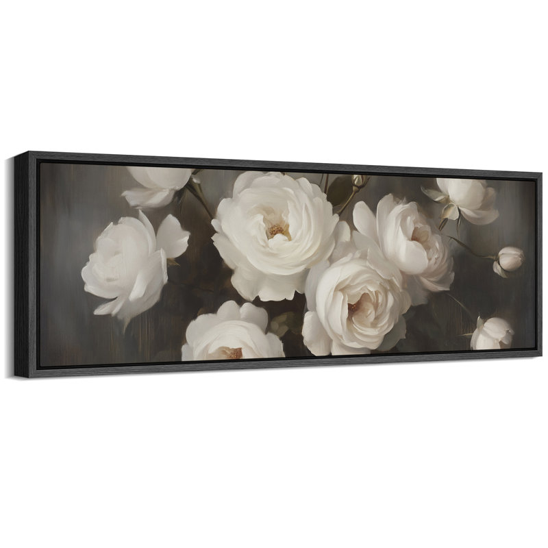 «Greenish Gray Rose», art mural moderne rustique à motif floral, impression numérique sur toile giclée sur toile