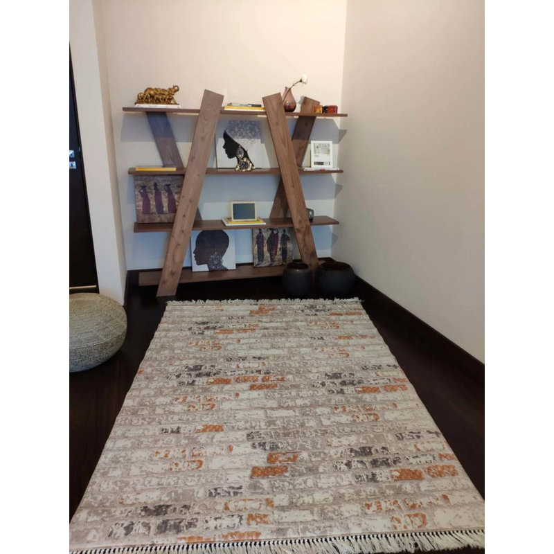 Tapis Masanao avec envers antidérapant, Carré 5 pi 3 po