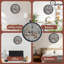 Horloge-avec-personne Misty-Forest