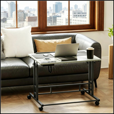 Adjustable Standing Desk for Home and Office, Ergonomic Design with Manual Height Adjustment for Comfort and Productivity.