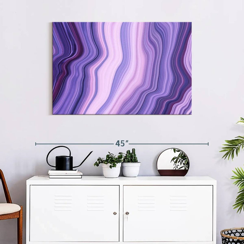 Avery Abstract Purple Layers, 24" H x 36" W
