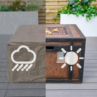 Sedric Square Propane Smokeless Fire Pit