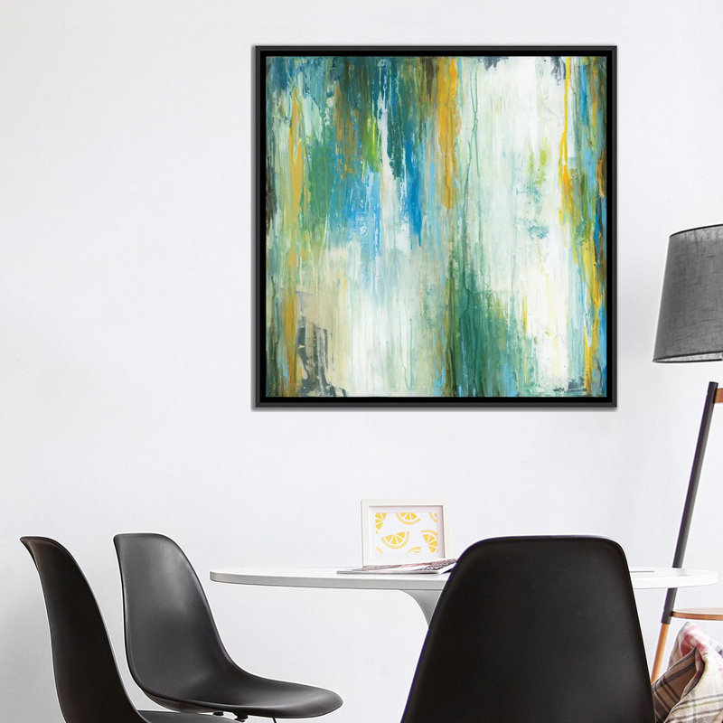 Blithe by Wani Pasion - Print, 18" H x 18" W x 1.5" D, Black Framed Canvas, No Matte