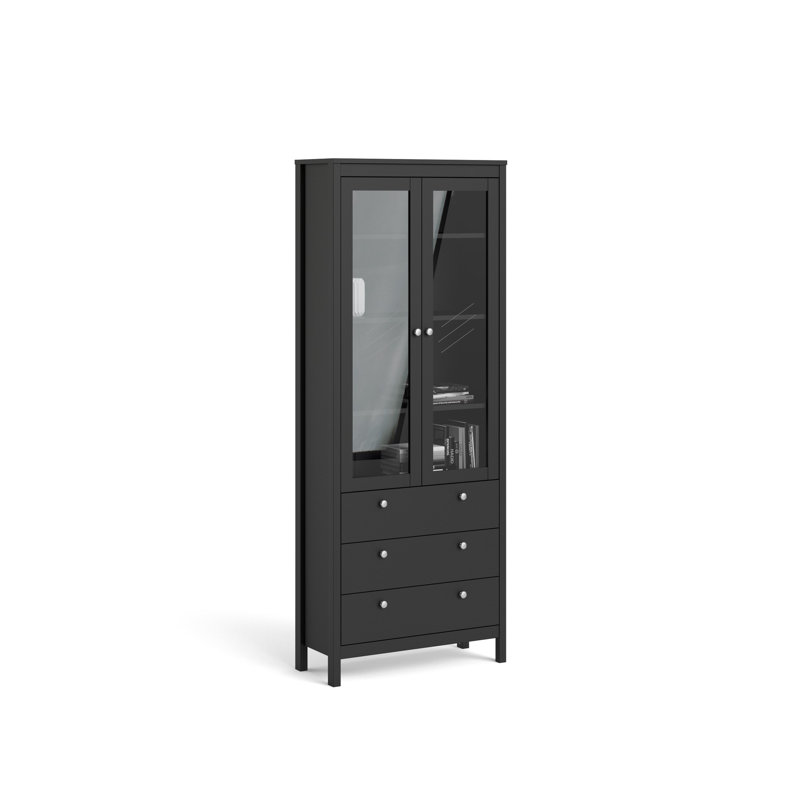 Theus Display Cabinet, Black