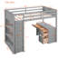 Lit mezzanine avec tablettes et bureau-608962414-608962413