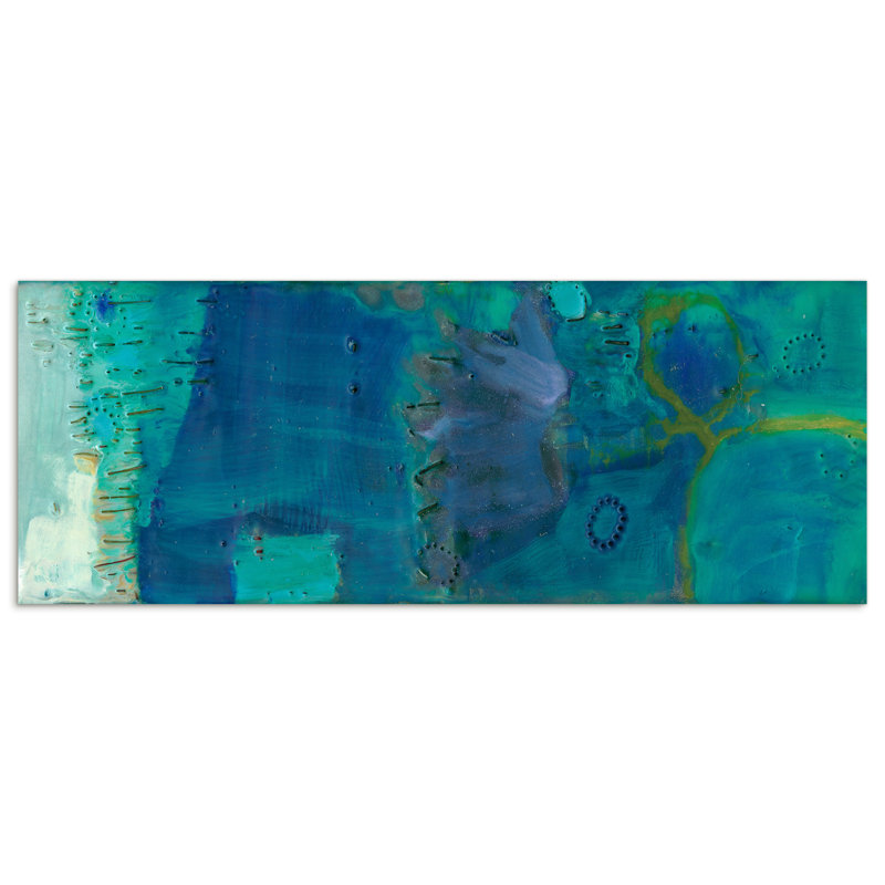 Reedy Blue III - impression sans cadre sur verre