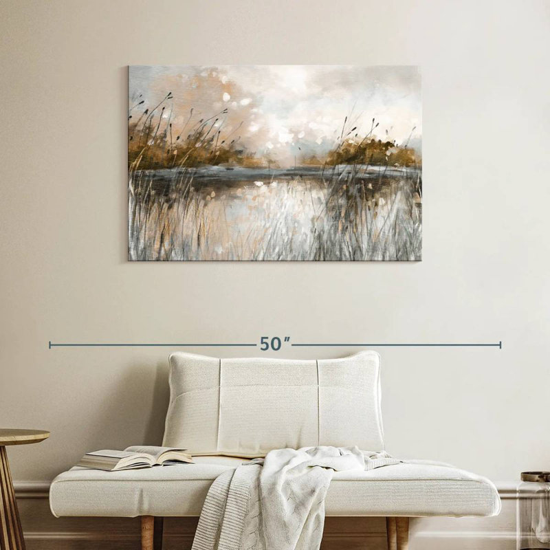 Vue sur le lac Avery Honeybloom, H 26 po x l 39 po