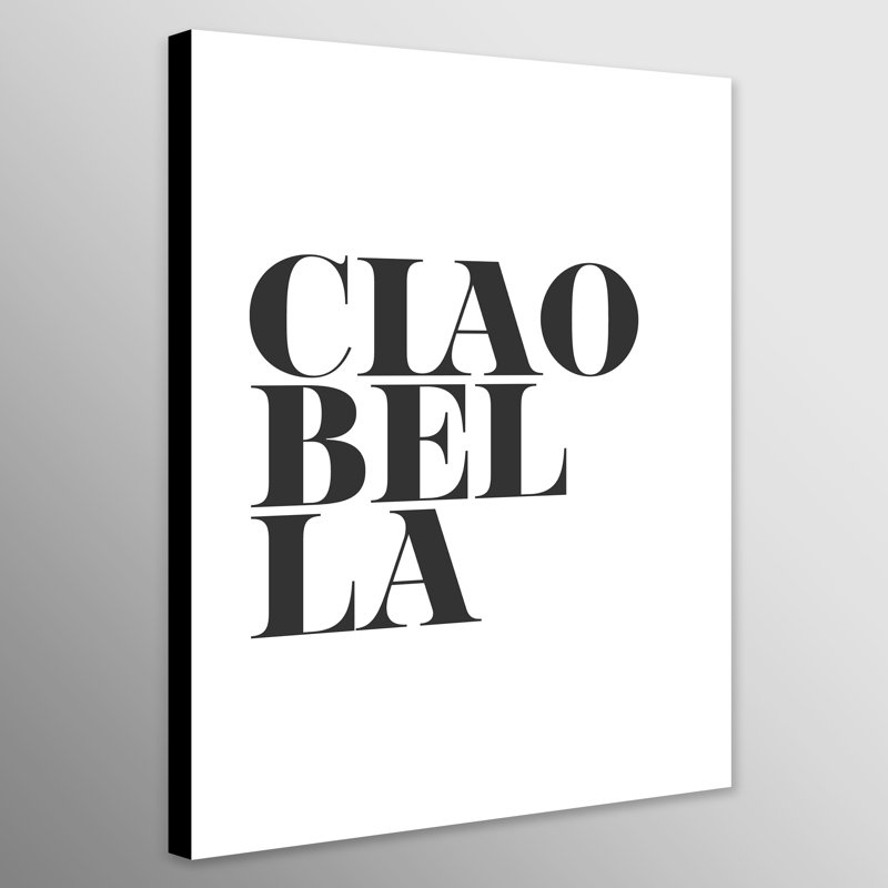 Ciao Bella Light - Wrapped Canvas Print, 31cm H x 21cm W x 4cm D