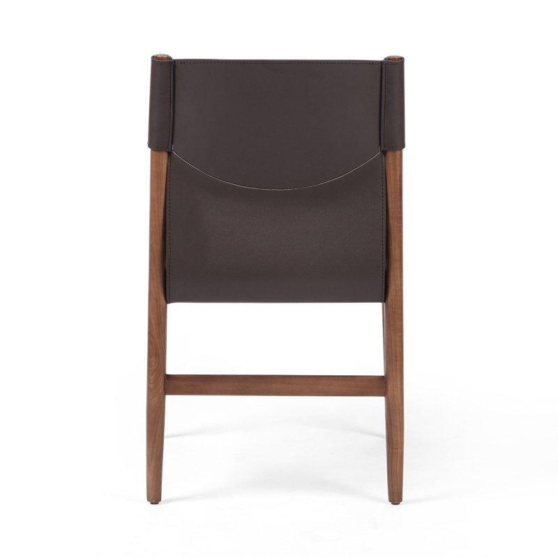 Vivica Side Chair in Espresso/Cardiff Cream, Espresso Leather Blend//Cardiff Cream