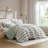 3-Piece Full/Queen Yarn-dyed striped comforter-130041617