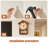 Brown Irregular Shape Pendulum Solid Wood Wall Clock