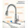 WOWOW Pull Out Kitchen Faucet with Soap Dispenser