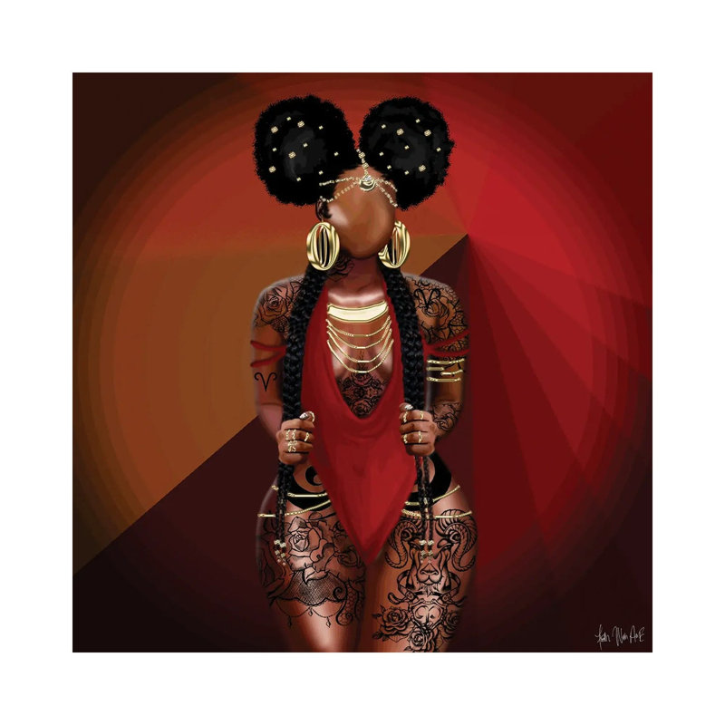 Aries 1 Piece Wrapped Canvas Wall Art, 45.72 cm H x 45.72 cm W x 1.91 cm D