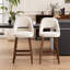 Tabouret de comptoir Mid-Century sans accoudoirs (ensemble de 2)-1352193509