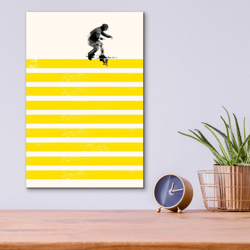 "Slide In Stripes" par Robert Farkas, H 16 po x l 12 po x P 0,13 po