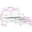 Alpen Home 3 Piece Garden Sofa Set Impregnated Wood Pine
