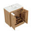 Meuble-lavabo multifonctionnel avec portes et tiroir 30 po