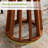 37" H Modern Round Bar Table, Solid Wood Base Bar Table For Dining Room