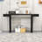 Console Table with Geometric Clean Lines Design and Adjustable Feet-728733888