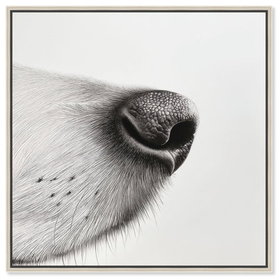 Sniff of Life Canvas Vintage Dog Drawings by Art Remedy
