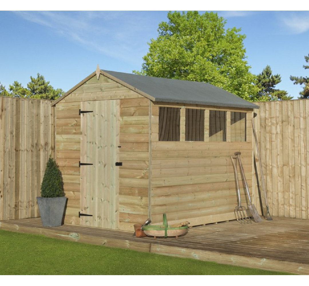 Premier Apex 6 Ft. W x 7 Ft. D Shiplap Wooden Shed