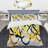 Gold and Silver Helix - Abstract Duvet Cover Set - Microfiber Polyester-34035751