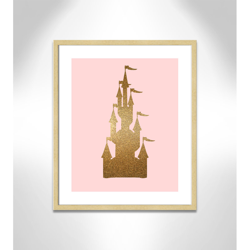 Fairytale 1, impression sur papier, H 25,5 po x l 21,5 po x P 1,19 po, Encadré de boîte champagne
