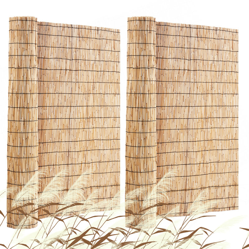 Ensemble de 2 pare-étincelles 16,4 pi x 4 pi Reed Fence