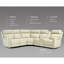 6 pièces, 3 fauteuils inclinables modulaires en cuir inclinables, appui-tête électrique  -110828790-113431157