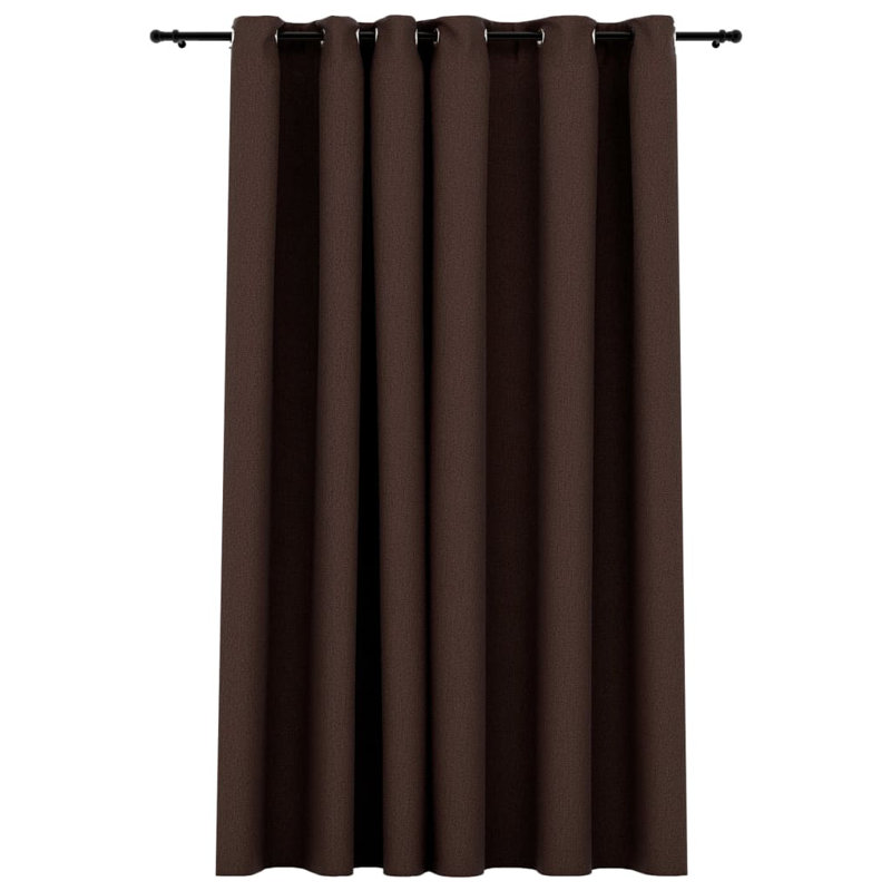 Cezaria Blackout Curtain Single Panel, Taupe
