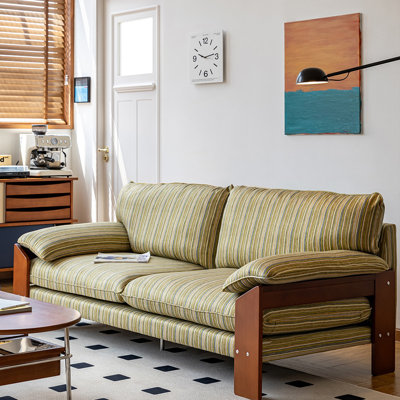 Straight - layout Retro Striped Sofa