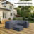Chesterle 2-Piece Patio Conversation Sets Group Seating Outdoor Furniture Covers