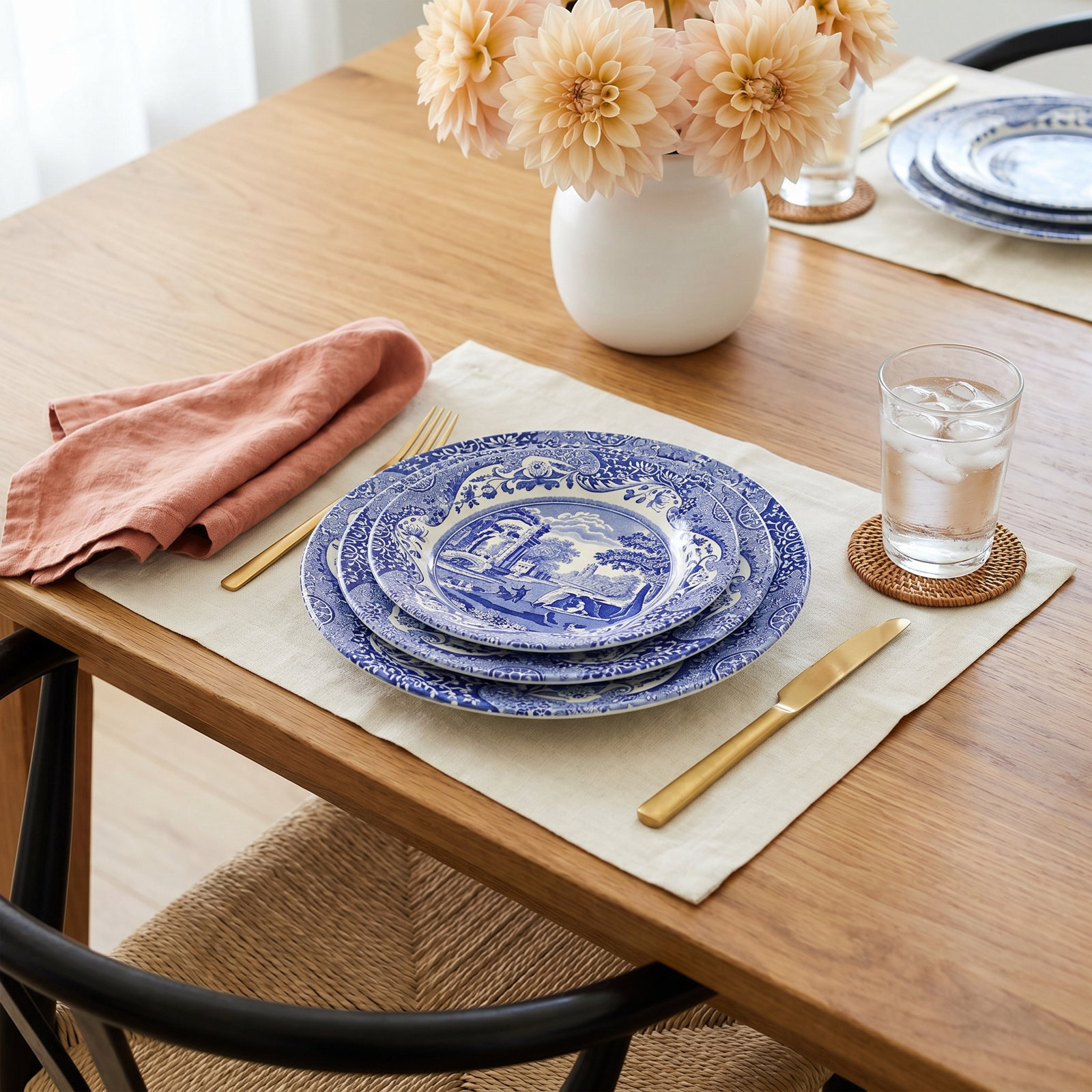 Blue Italian 7" Bread and Butter Plate