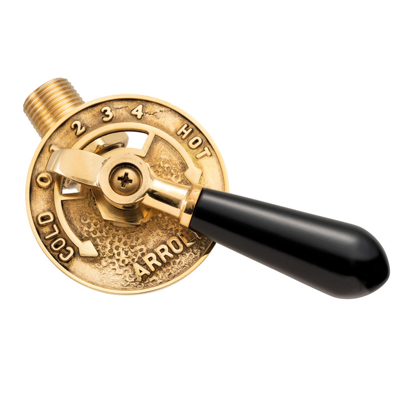 UK-14 Antique Copper Lever Manual Valve, Brass