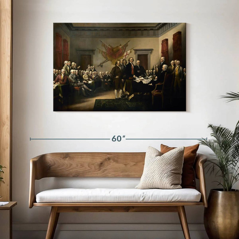 Lelar Declaration Of Independence, 30" H x 45" W