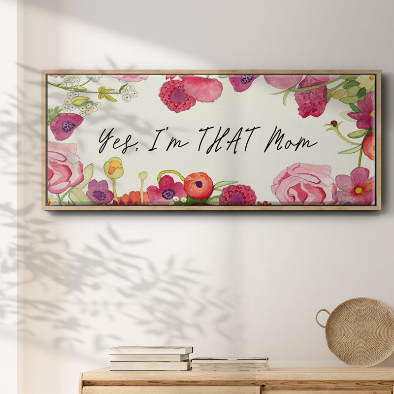 Toile encadrée, collection You Da Mom, H 20 po x l 50 po