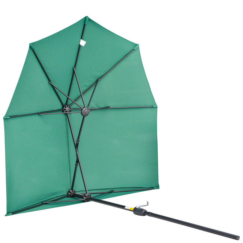 Bryseida 190cm Balcony Parasol, Green