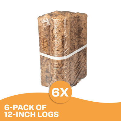 Kiln Dried Compressed Fire Logs (6pk)
