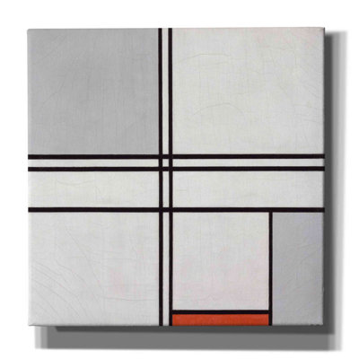 «Eolande Composition No. 1 Grey and Red», 1935 sur toile par Piet Mondrian
