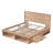Modern Farmhouse Platform Storage Bed with Concealed Compartments and Open Cubbies-1103158305-1103158317