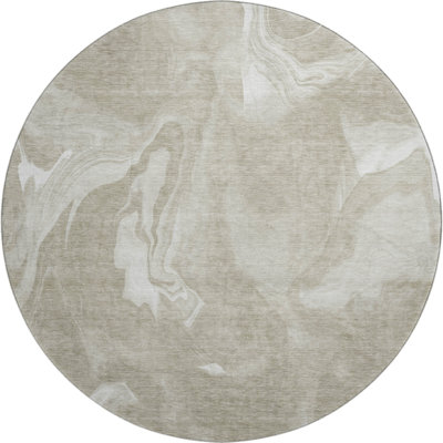 Premium Machine Washable Prisco Taupe Rug