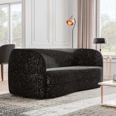 Celal 82.5'' Tuxedo Arm Curved Sofa